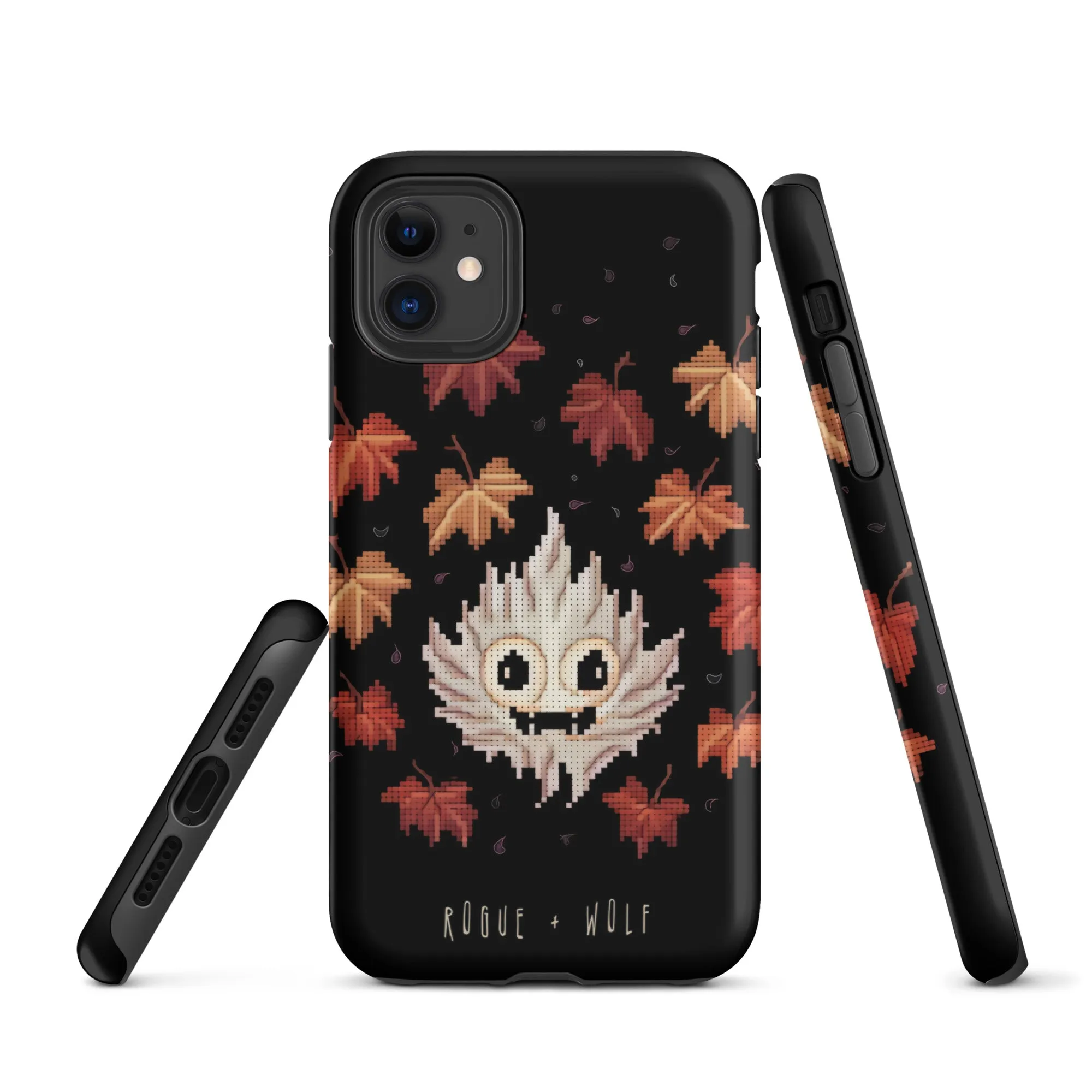 Maple Ghosty Tough Phone Case for iPhone - Dark Academia Anti-Scratch Shockproof Cover, Witchy Goth Accessory, Goth Gifts