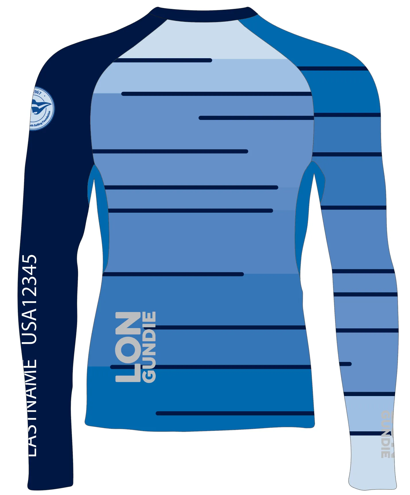 MEN TECH-TEE TOP LONG SLEEVE BLUE | SANTA BARBARA YOUTH SAILINGFOUNDATION | PSNLZ'D