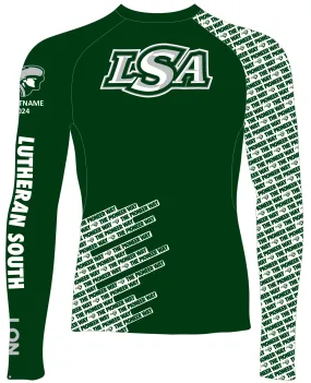 MEN TECH-TEE TOP LONG SLEEVE GREEN | LUTHERAN SOUTH ACADEMY | PSNLZ'D