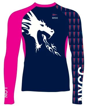 MEN TECH-TEE TOP LONG SLEEVE HOT PINK | NORFOLK YACHT CLUB