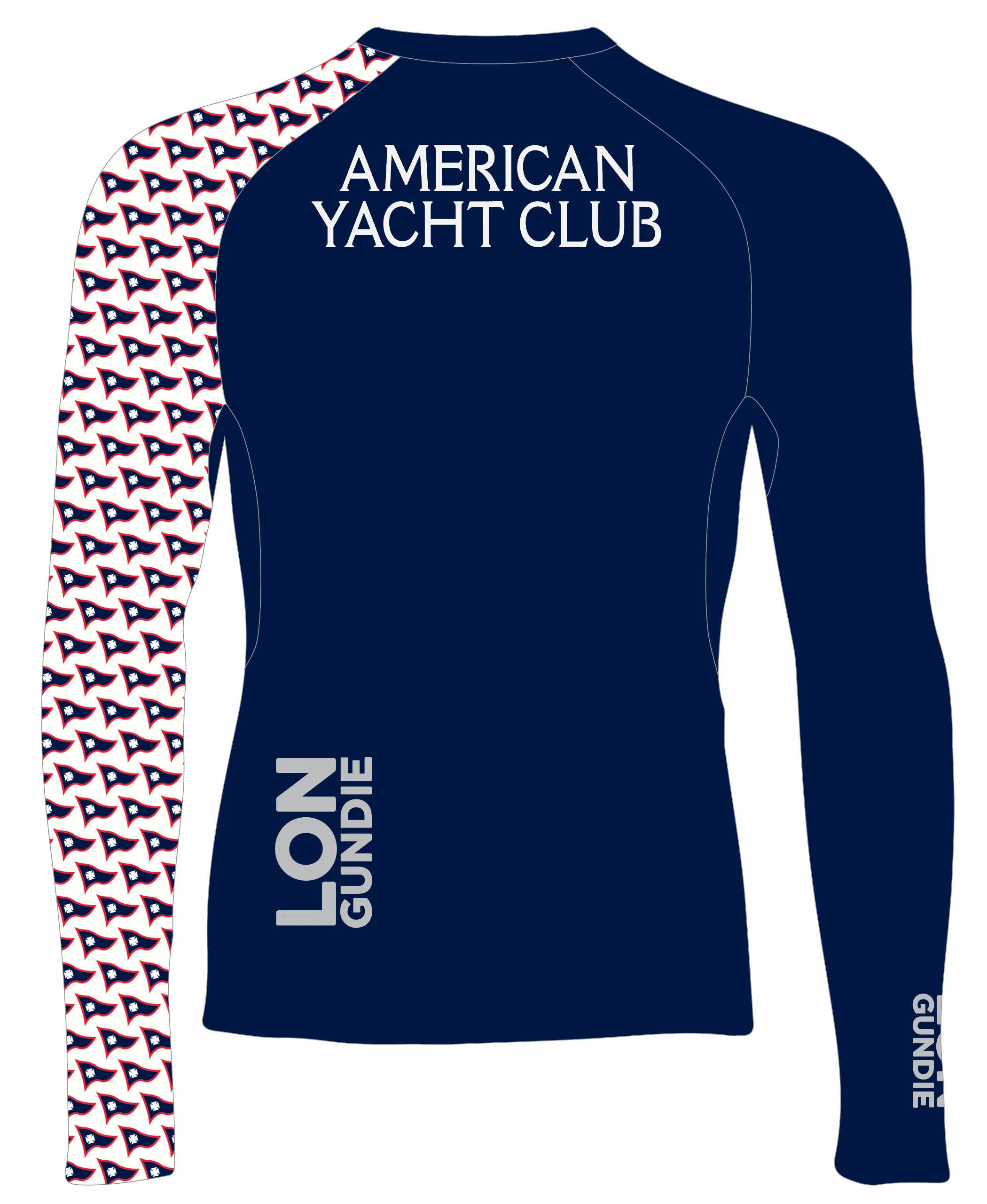 MEN TECH-TEE TOP LONG SLEEVE RED | AMERICAN YACHT CLUB