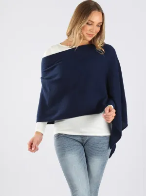 Moozie Mama Luxury Wrap/Poncho Maternity & Nursing Cover in Navy