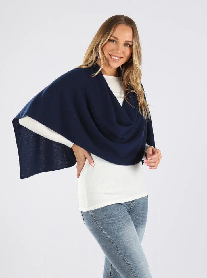 Moozie Mama Luxury Wrap/Poncho Maternity & Nursing Cover in Navy