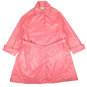 NWT MM6 MAISON MARGIELA Barbie Pink Jersey Trench Coat Size 40 $1360