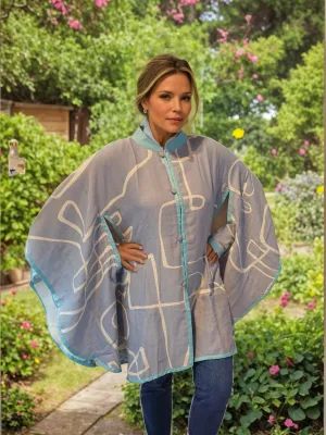 Oceania Wool Blend Poncho