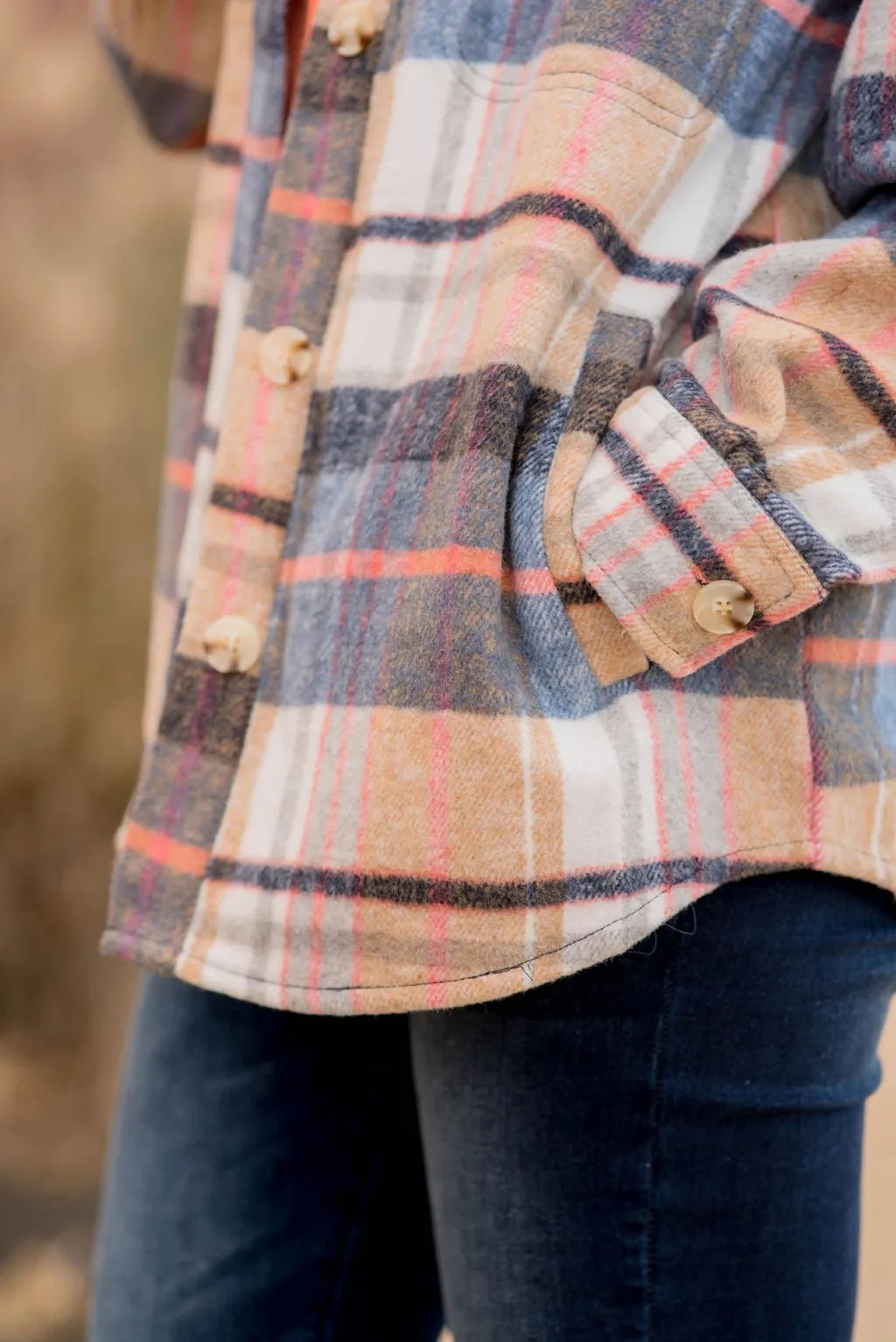 Out Of This World Plaid Shacket