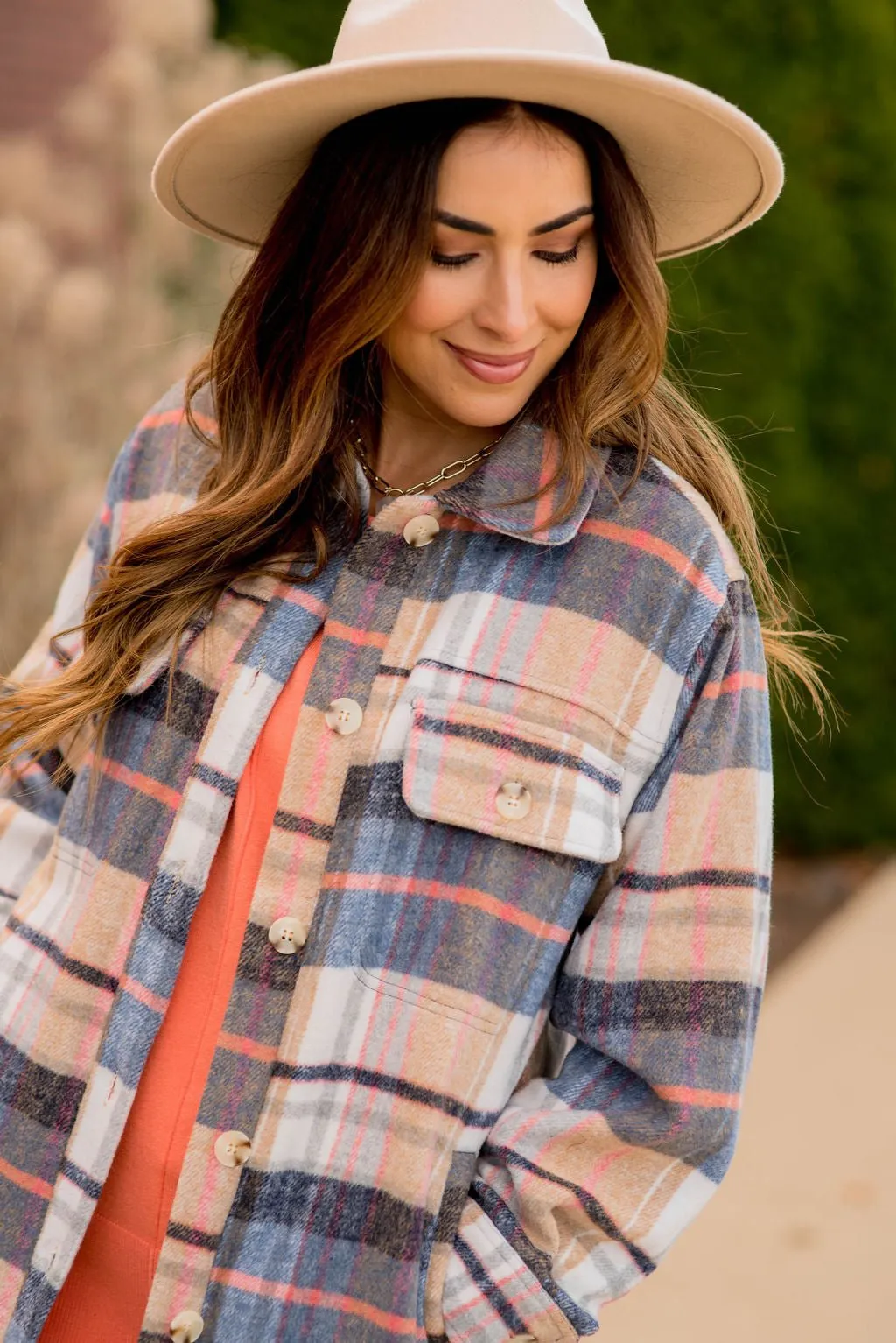 Out Of This World Plaid Shacket