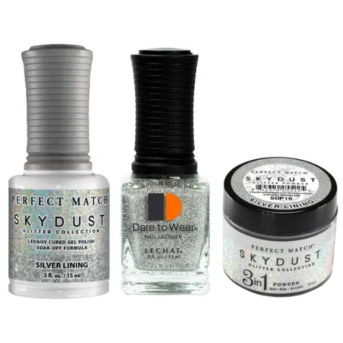 Perfect Match Sky Dust Glitter Trio - 16 Silver Lining