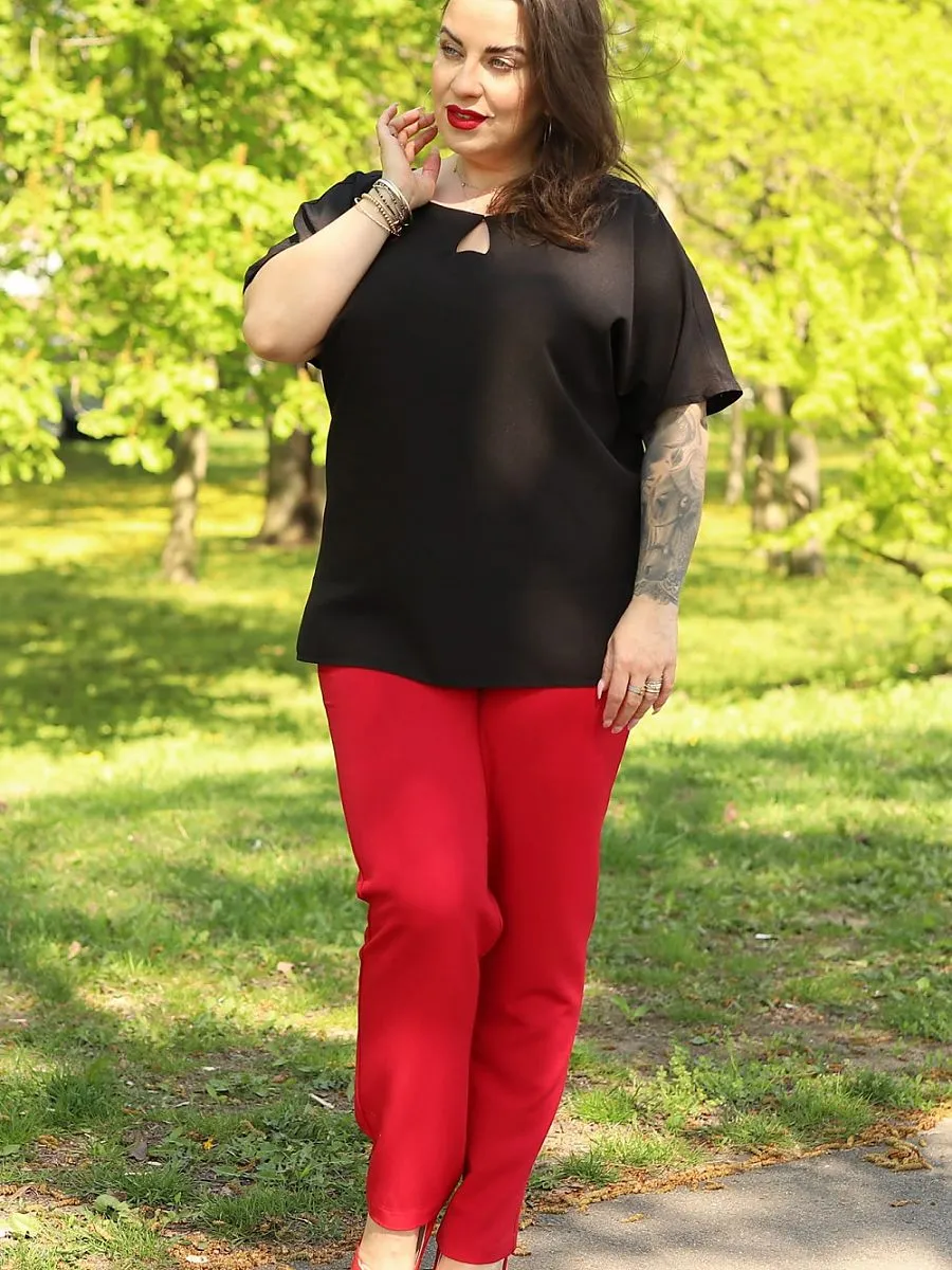 Plus size blouse model 169033 Karko