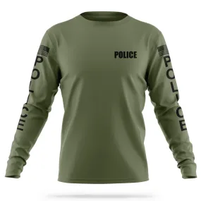 [POLICE] Men's Utility Long Sleeve [GRN/BLK]