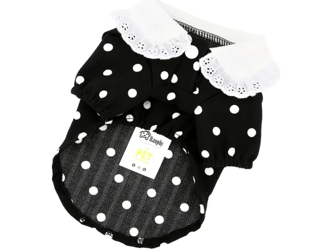 Polka Dot Black Cat Clothes