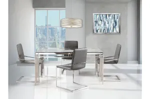 Porfirio Dining Set with Jasmine Grey Side Chair