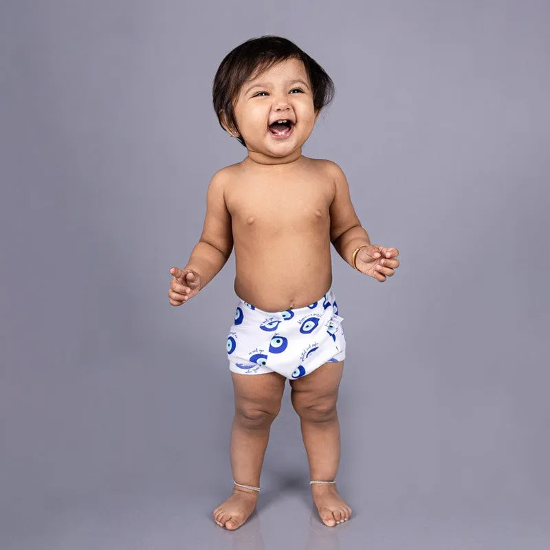 Potty Training Pants for Kids. Evileye & Whale (Size 1, Fits 1-2 yrs) - Pack 2