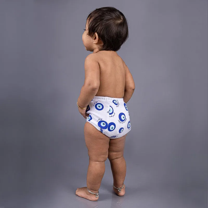 Potty Training Pants for Kids. Evileye & Whale (Size 1, Fits 1-2 yrs) - Pack 2