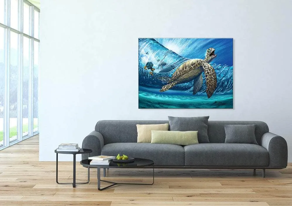 Pre-Order "Turtley Tubular" Limited Edition Canvas-  Ships End of November