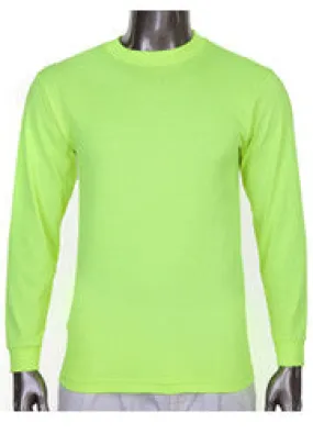 Pro Club Comfort Long Sleeve Safety Green T Shirt