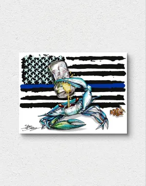 "Crabeer Blue Line USA" Limited Edition Canvas