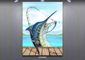 "Dirty Marlin Tini" Limited Edition Canvas