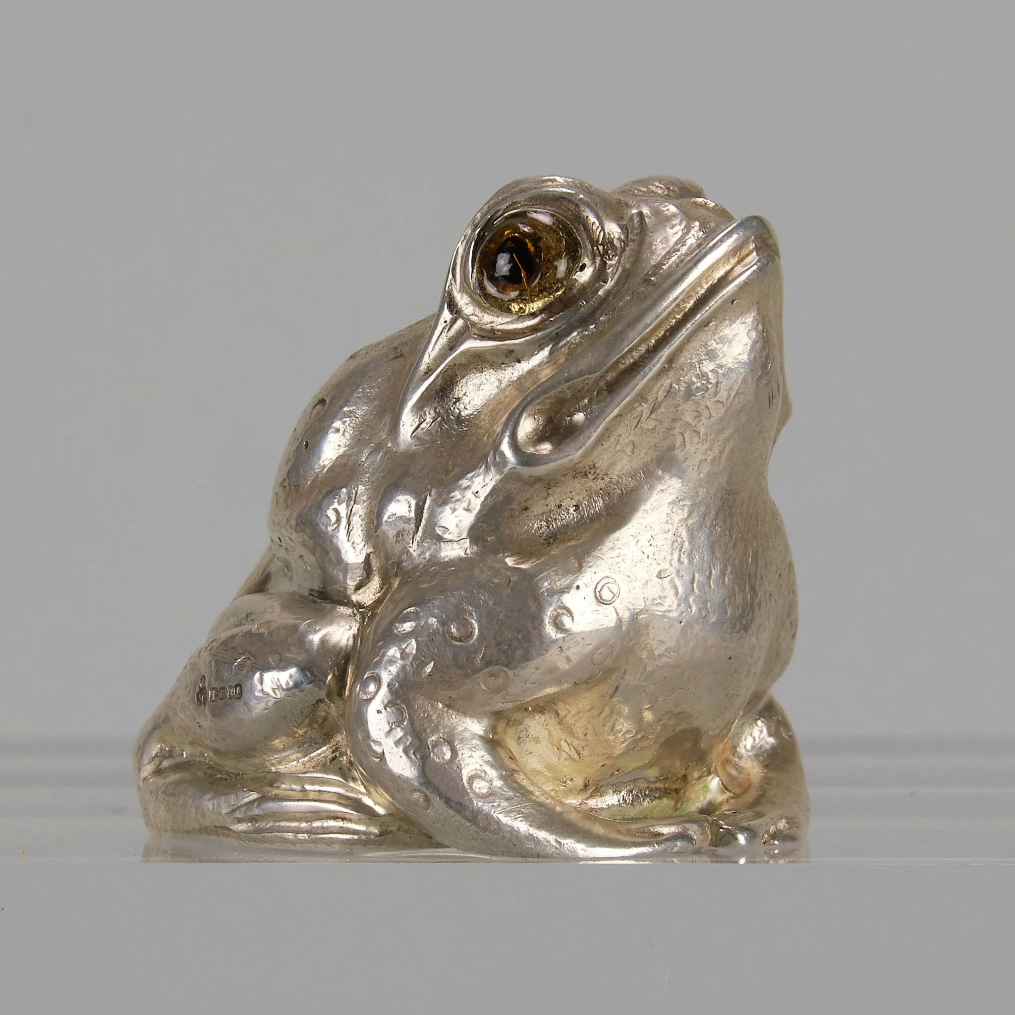 "Frog Cruet Set" English Silver