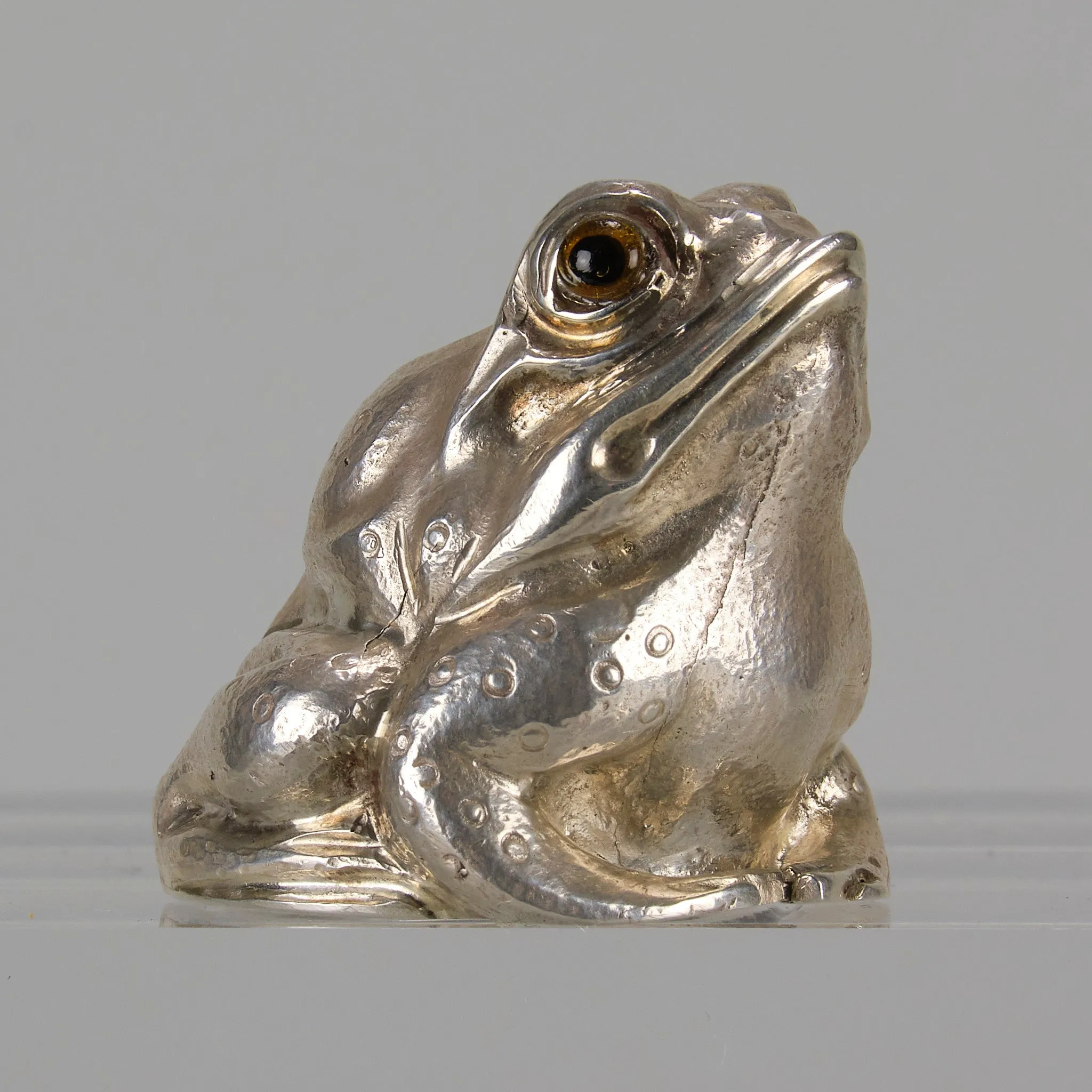 "Frog Cruet Set" English Silver