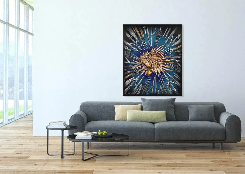 "Lionfish Wanted" Limited Edition Canvas