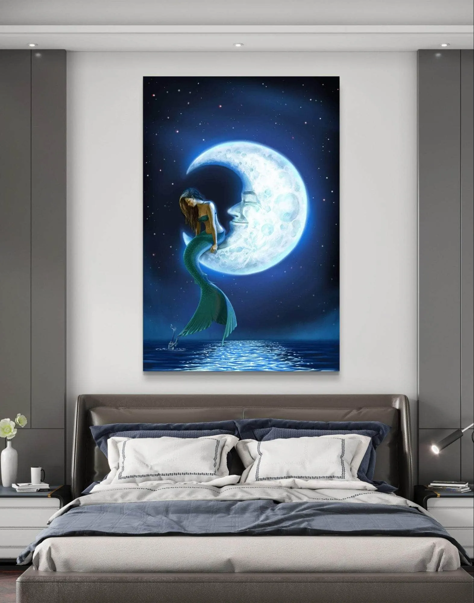 "Mermaid In The Moon” Limited Edition Canvas