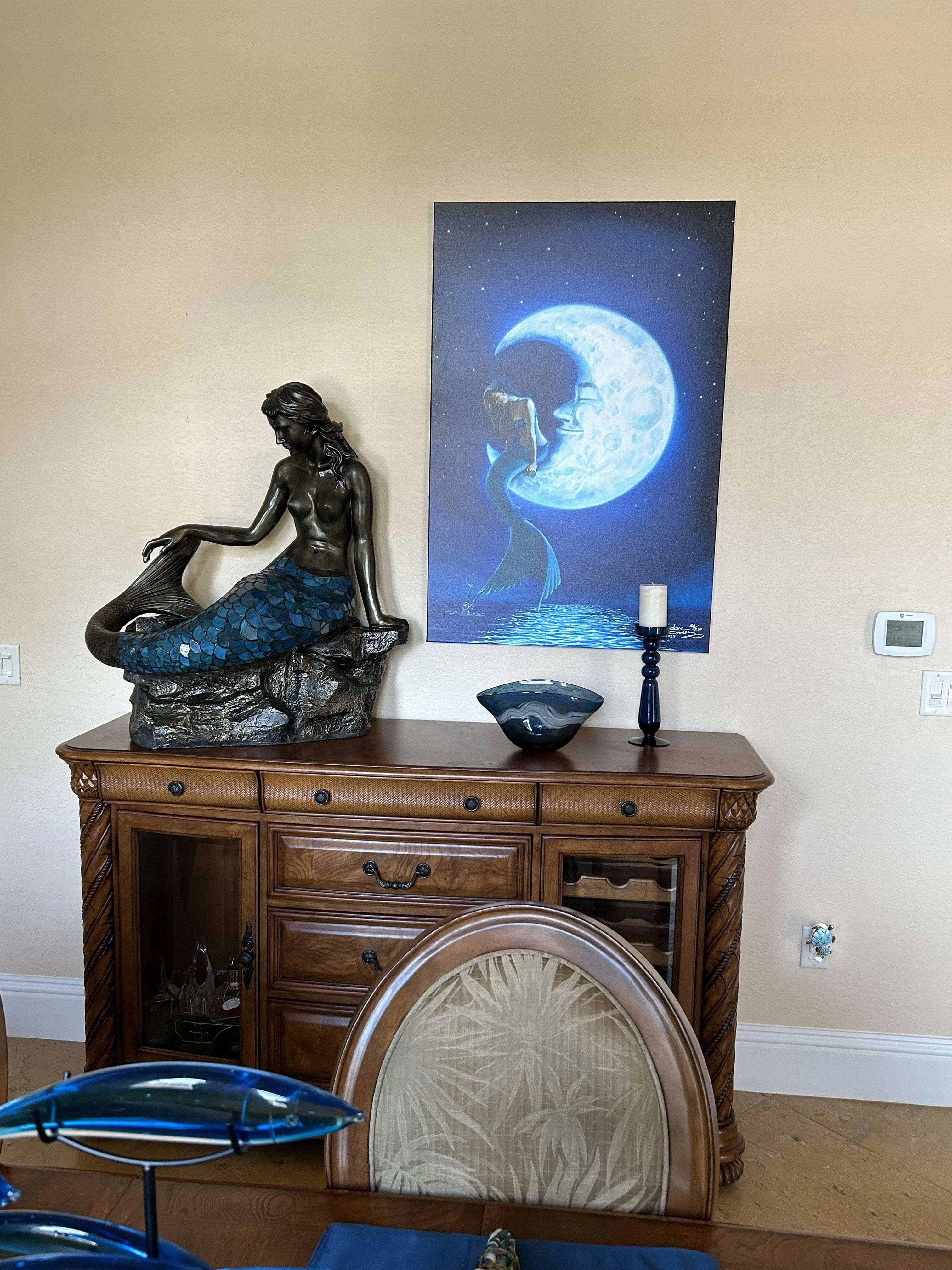 "Mermaid In The Moon” Limited Edition Canvas