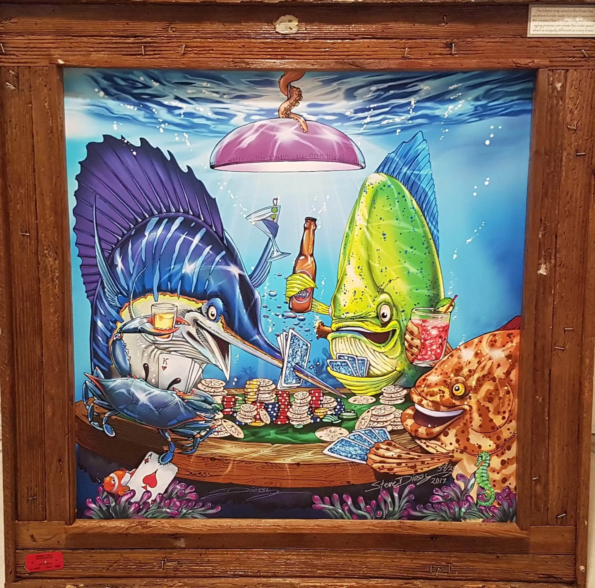 "Poker Fish" Limited Edition Canvas