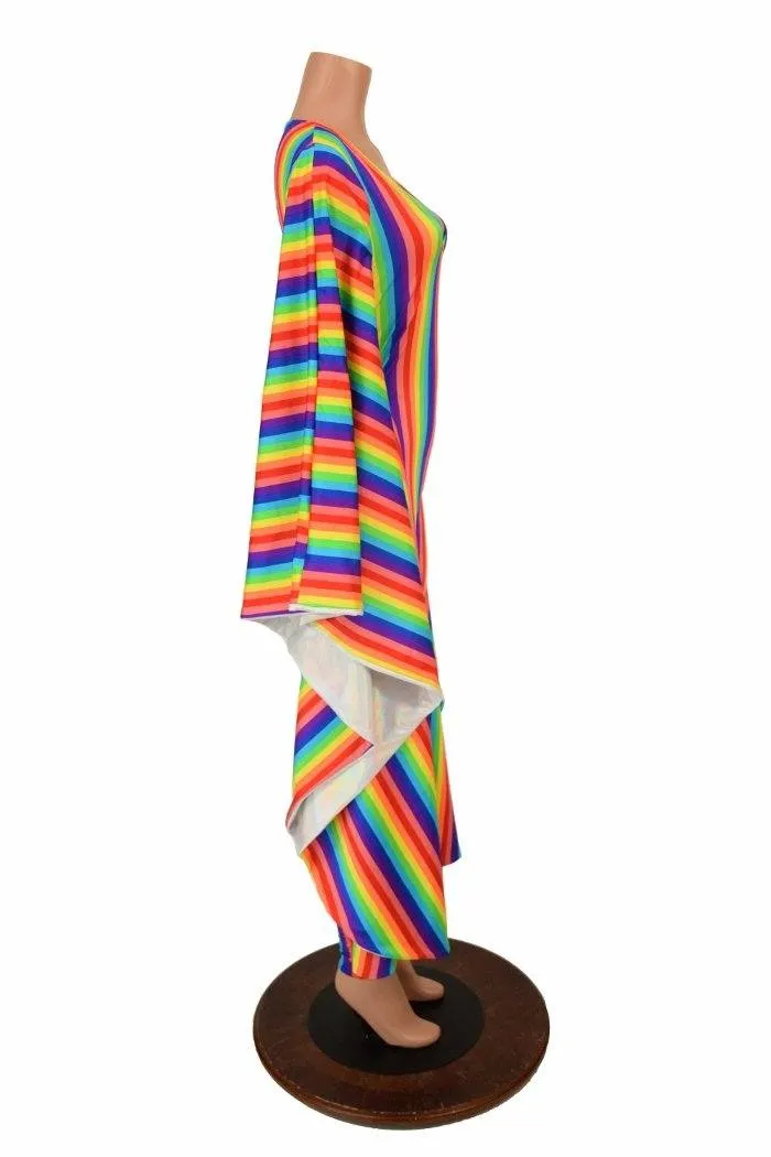 Rainbow and Flashbulb Batwing Catsuit