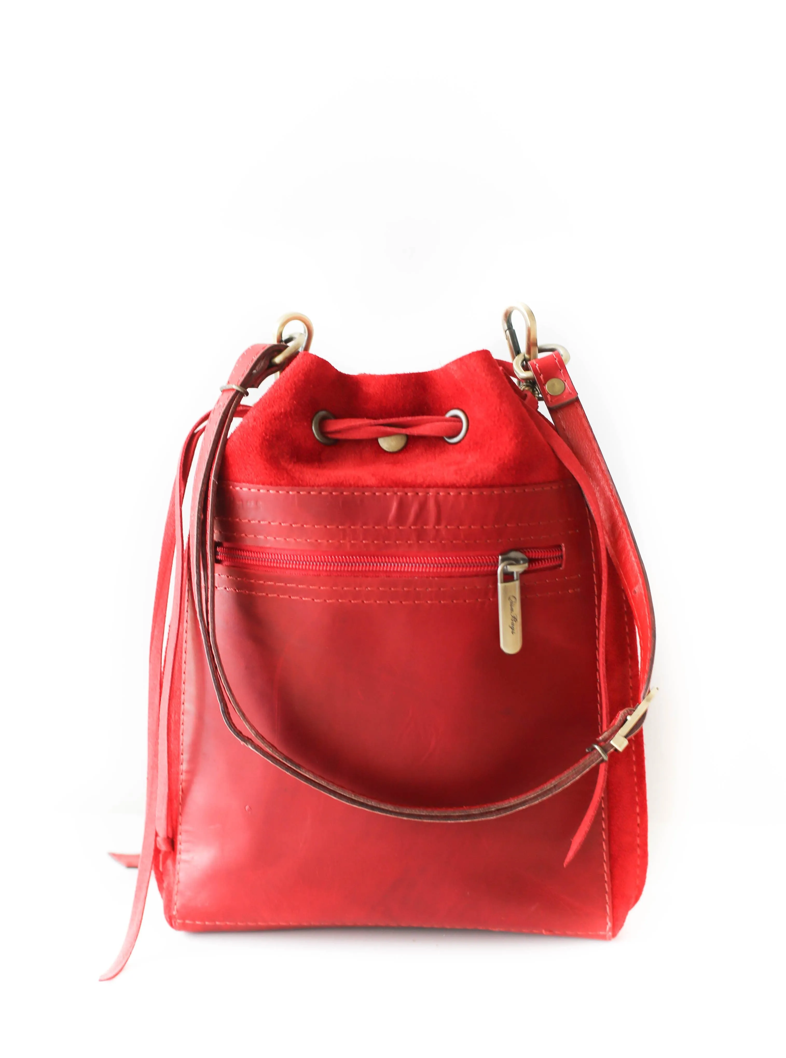 Red Designer Mini Bag - Small Leather Bag