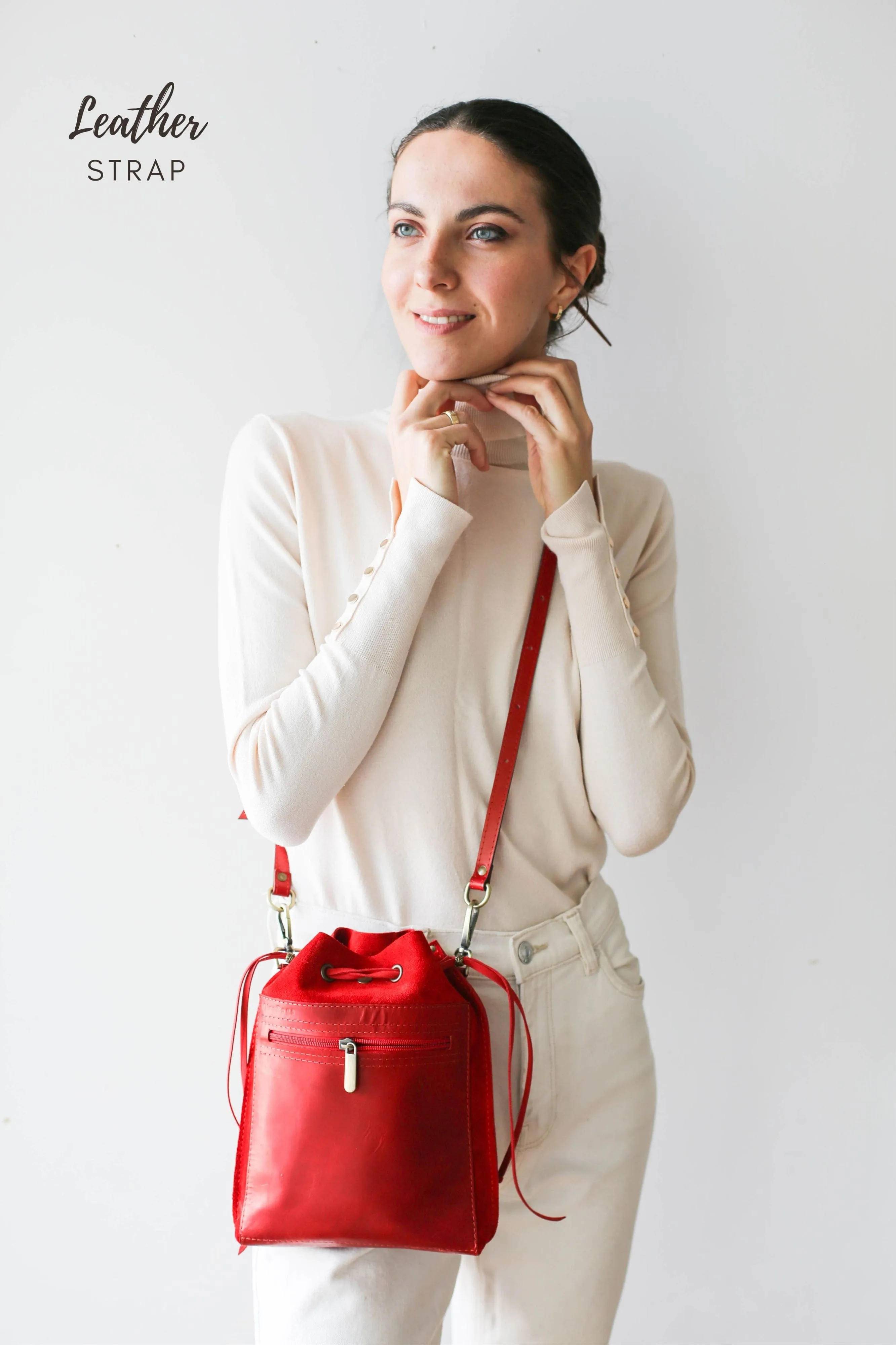 Red Designer Mini Bag - Small Leather Bag