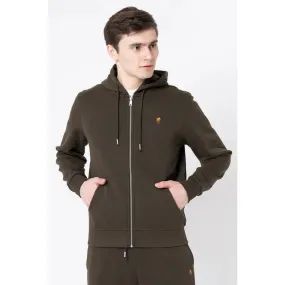 RedTape Men's Dark Olive Solid Hoodie