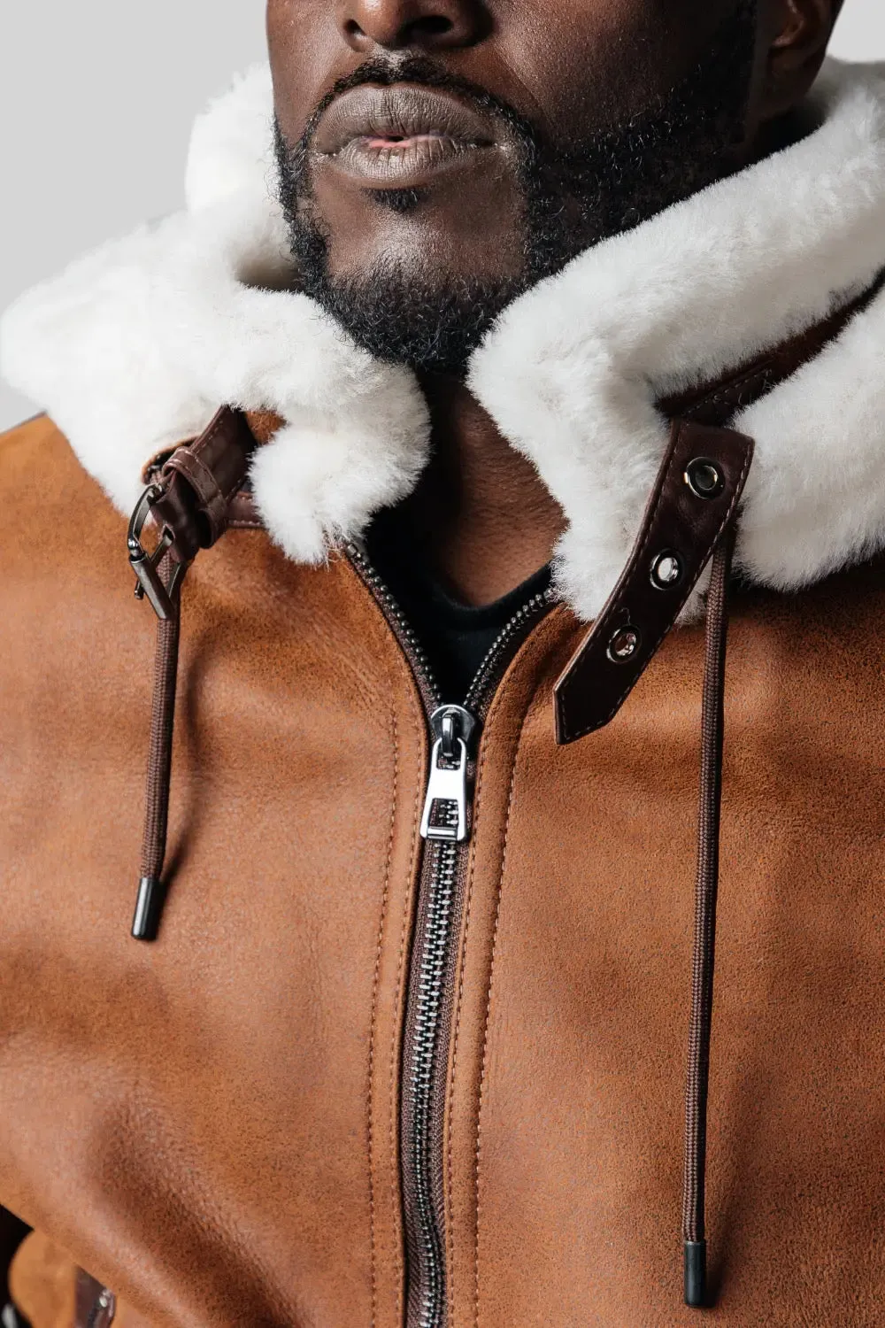 Remo Hooded Sheepskin Jacket