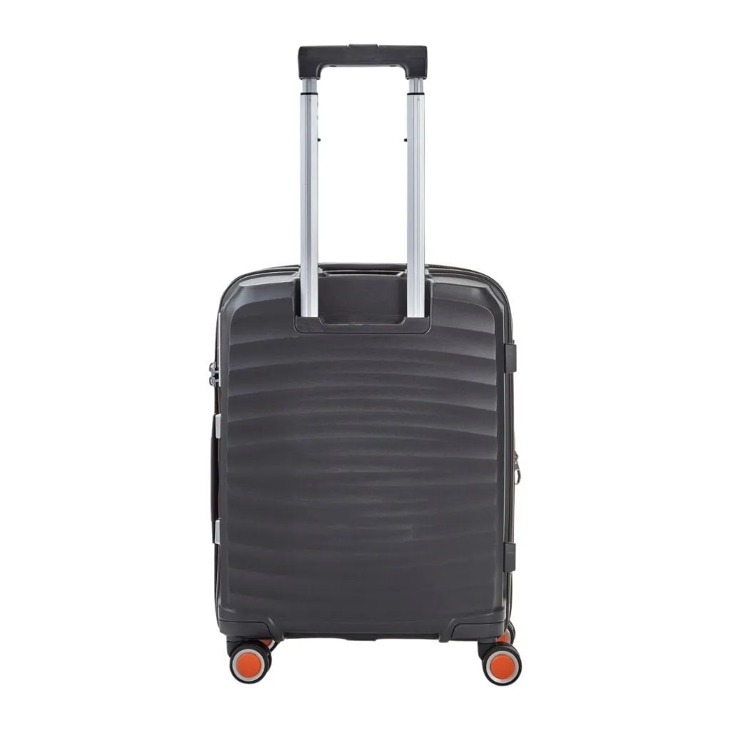 Rock Sunwave 3 Piece Set Expander Hardsided Luggage - Charcoal