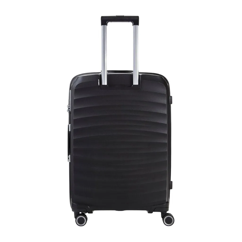 Rock Sunwave 66cm Medium Expander Hardsided Luggage - Black