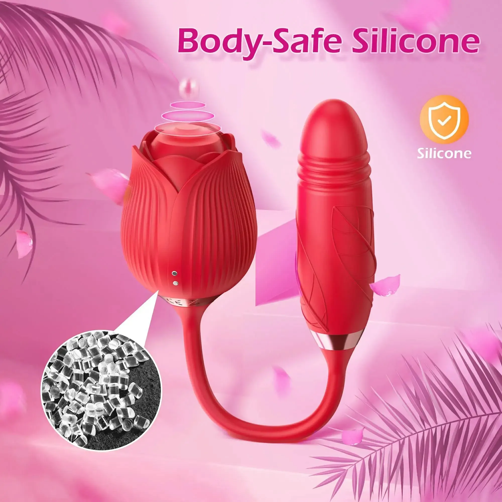 Rose Double Headed Stretch Vibrator