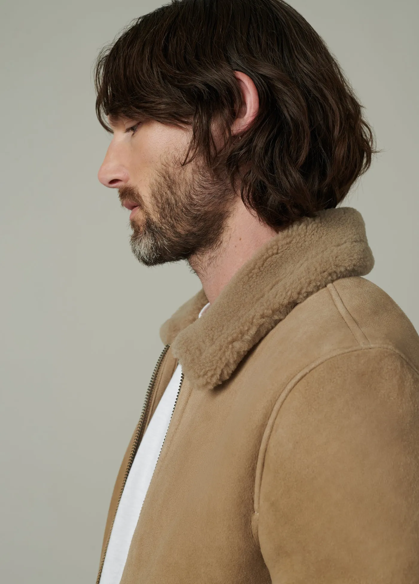 SHEARLING FLIGHT JACKET