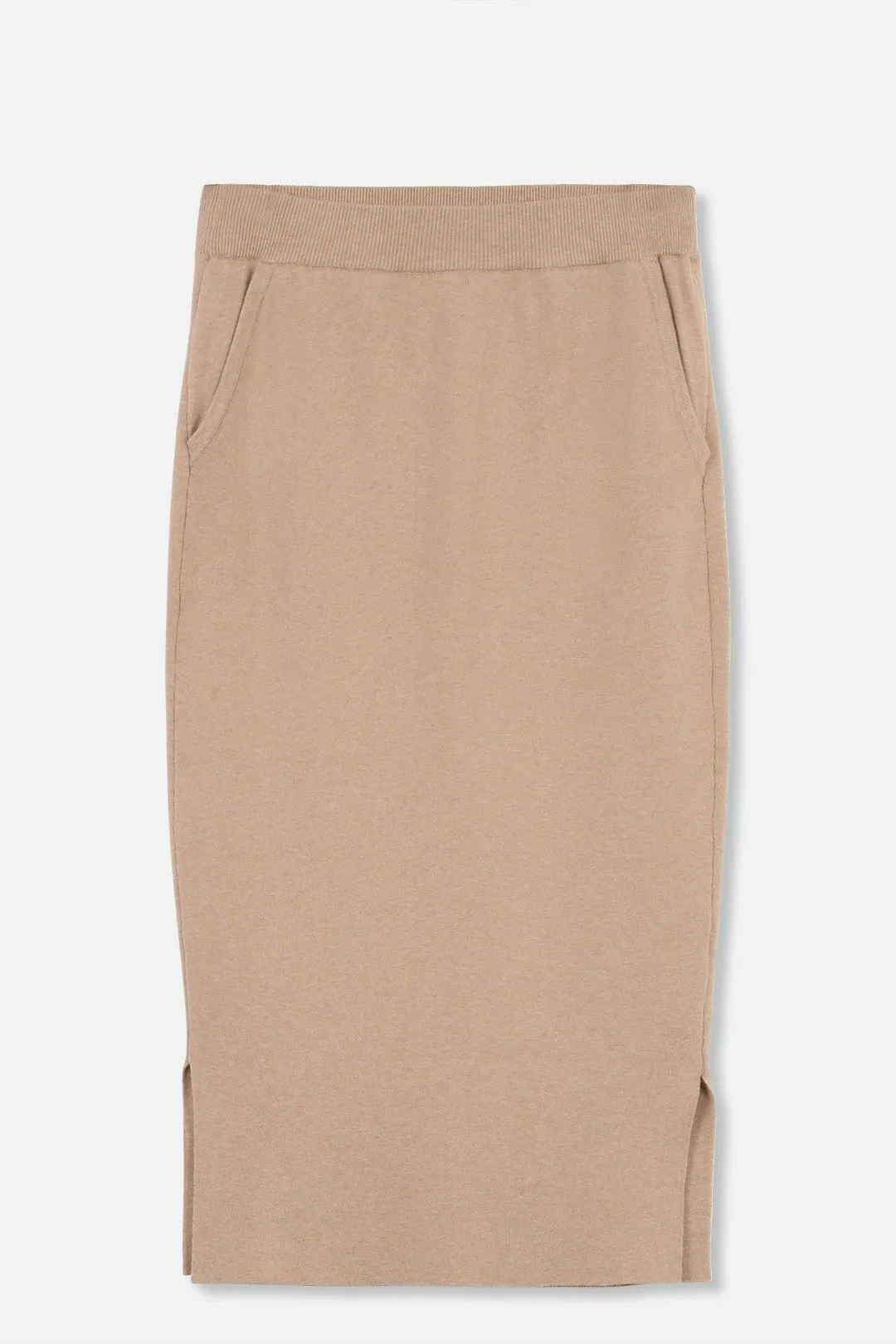 SICILY PENCIL SKIRT IN KNIT PIMA COTTON STRETCH LIMITED EDITION COLORS