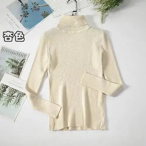 Simple Women Turtleneck Sweater