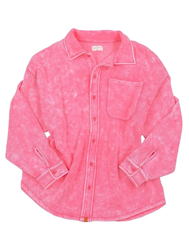 Simply Southern | Adult Acid Shacket | Pink