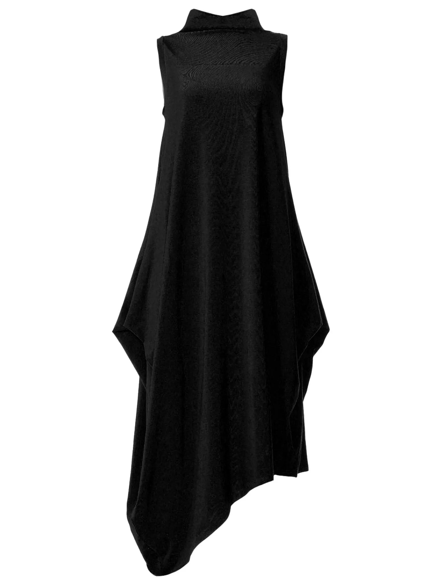 Sleeveless Cotton Dress In Black