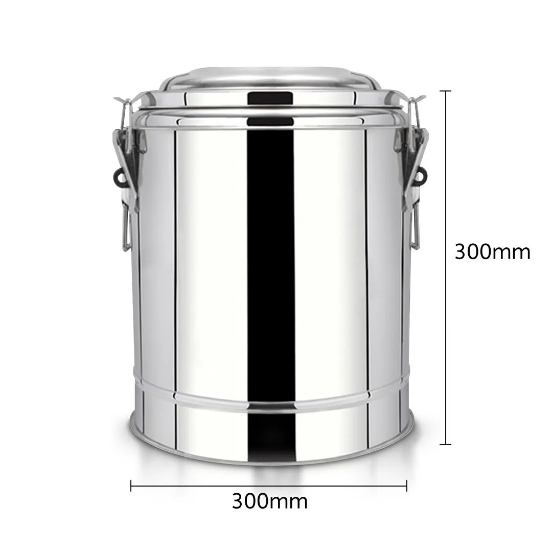 SOGA 12L Stainless Steel Insulated Stock Pot Dispenser Hot & Cold Beverage Container