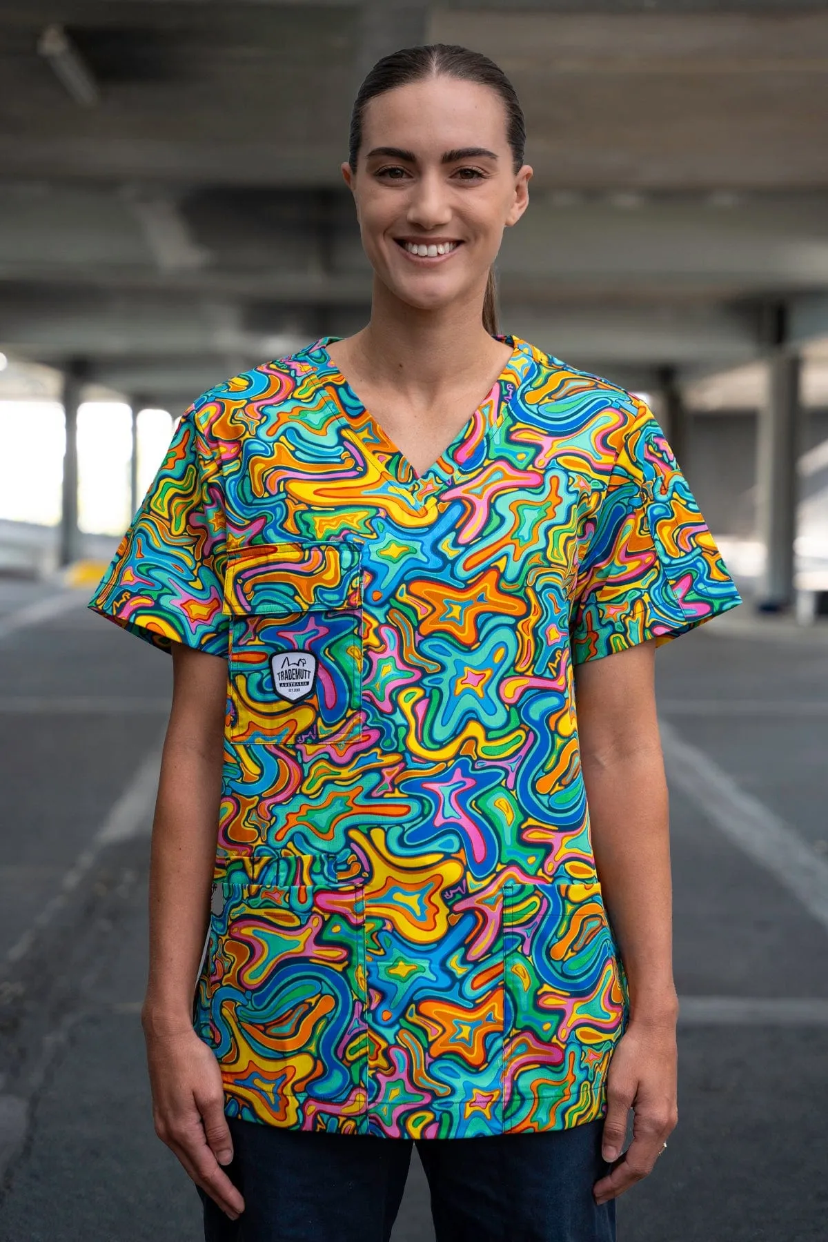 Splatisfaction Unisex Scrub Top