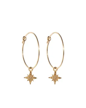 St'X Starburst Wire Hoops