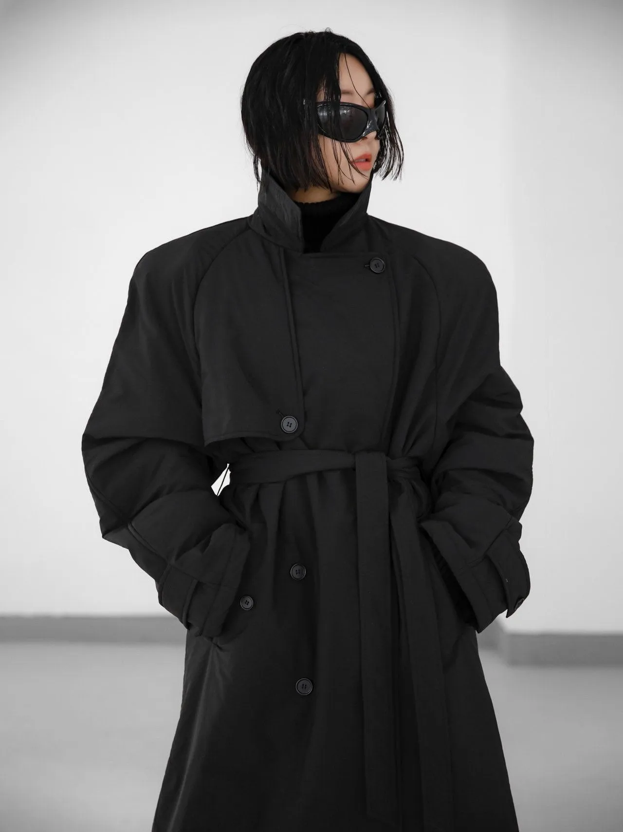 SUPER OVERSIZED PADDED TRENCH COAT