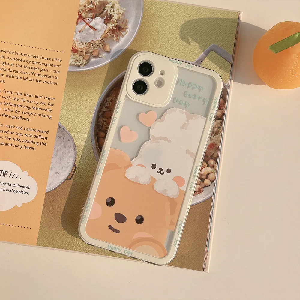 Teddy & Bunny Friends iPhone Case