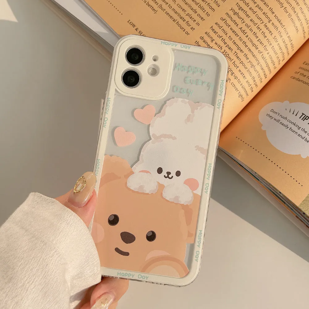 Teddy & Bunny Friends iPhone Case