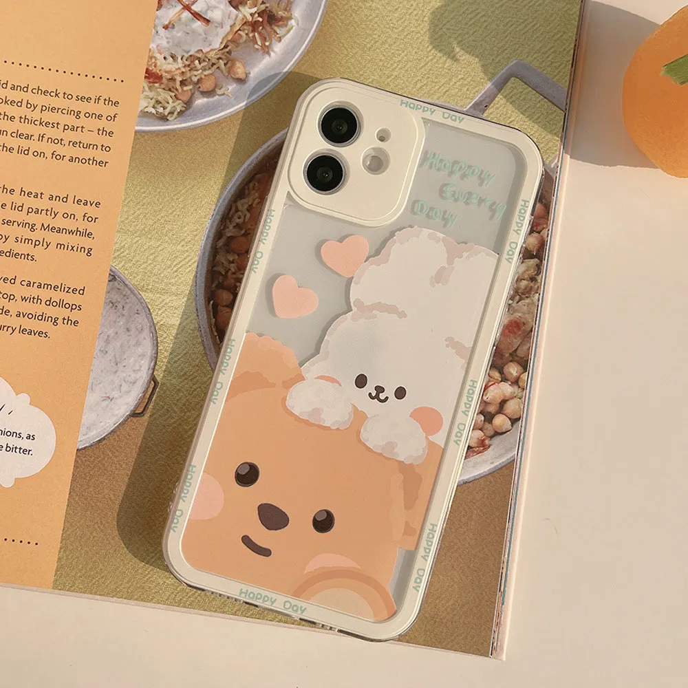 Teddy & Bunny Friends iPhone Case