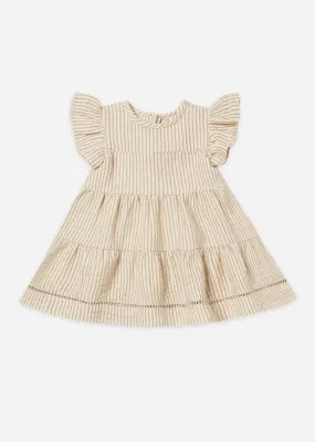 The Belle Dress by Quincy Mae - Ocre Stripe - BABY