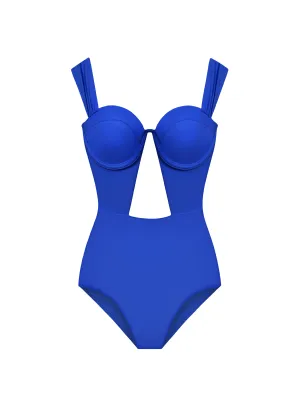 The Bustier Bodysuit - Sapphire